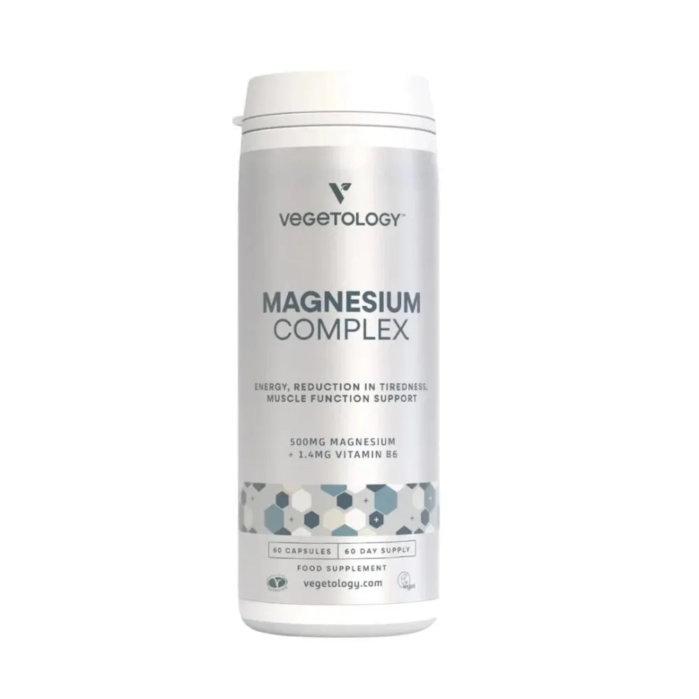 Vegetology Magnesium Complex Vitamin B6, 60 kapsler