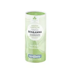 Ben & Anna Sensitive Solid Deodorant (40 g) - Lemon og Lime - uden bagepulver