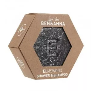 Ben & Anna Plejende fast shampoo til hår og krop 2in1 - Elm wood (60 g)