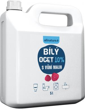 Allnature Hvid eddike 10% med hindbæraroma 5000 ml