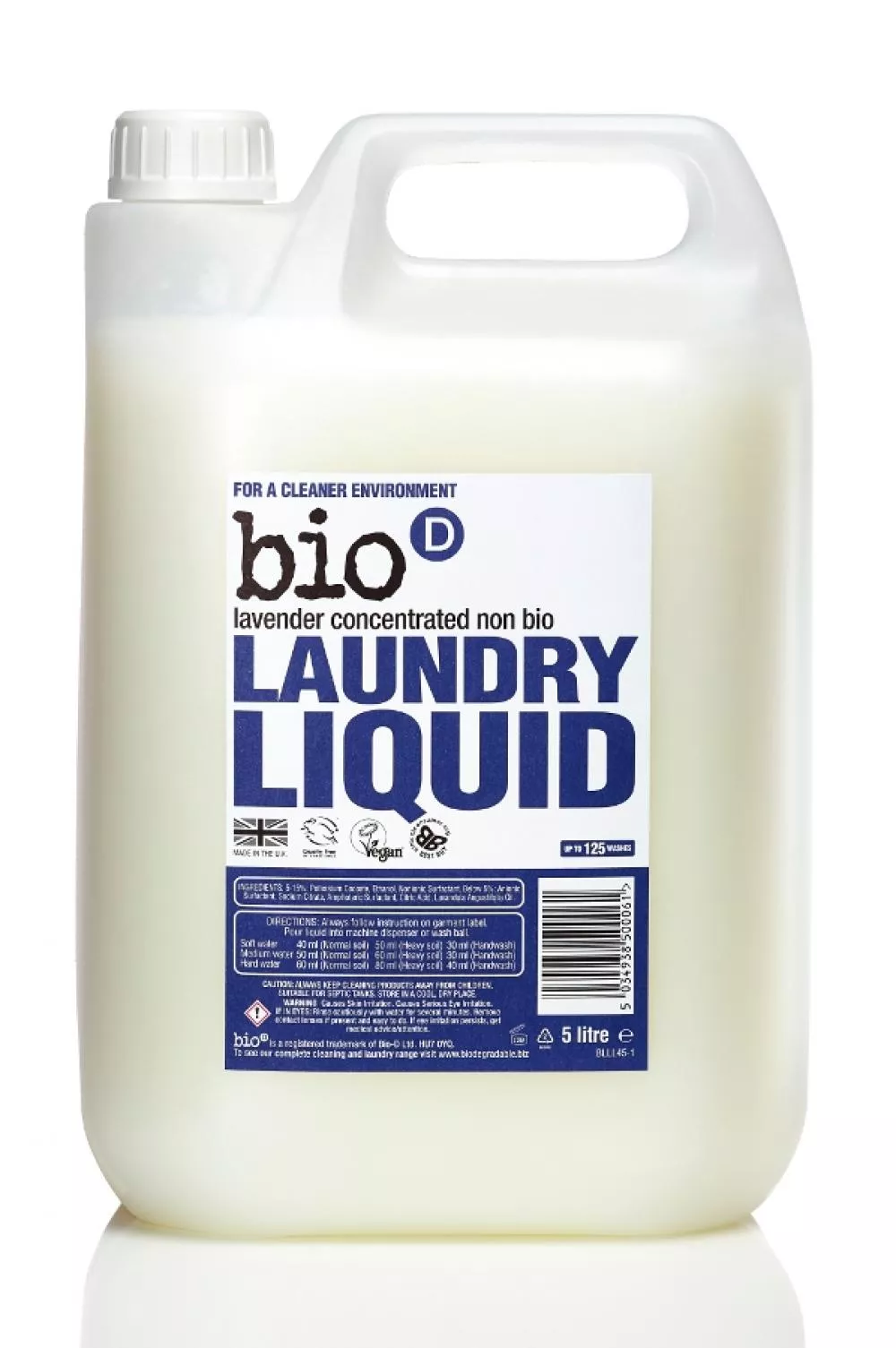Bio-D Flydende vaskepulver med lavendelduft - beholder (5 L)