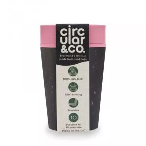 Circular Cup (227 ml) - sort/rosa - fra papirkopper til engangsbrug