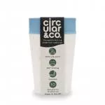 Circular Cup (227 ml) - creme/turkis - fra papirkopper til engangsbrug