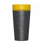 Circular Cup (340 ml) - sort/sennepsgul - fra papirkopper til engangsbrug