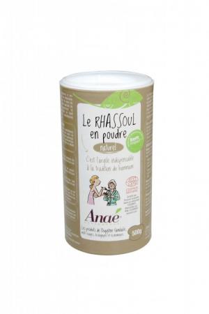 Anaé by Rhassoul - marokkansk ler (500 g krukke) - shampoo, scrub eller maske