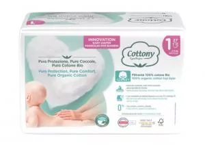 Cottony Engangsbleer til spædbørn af biobomuld 2-5 kg