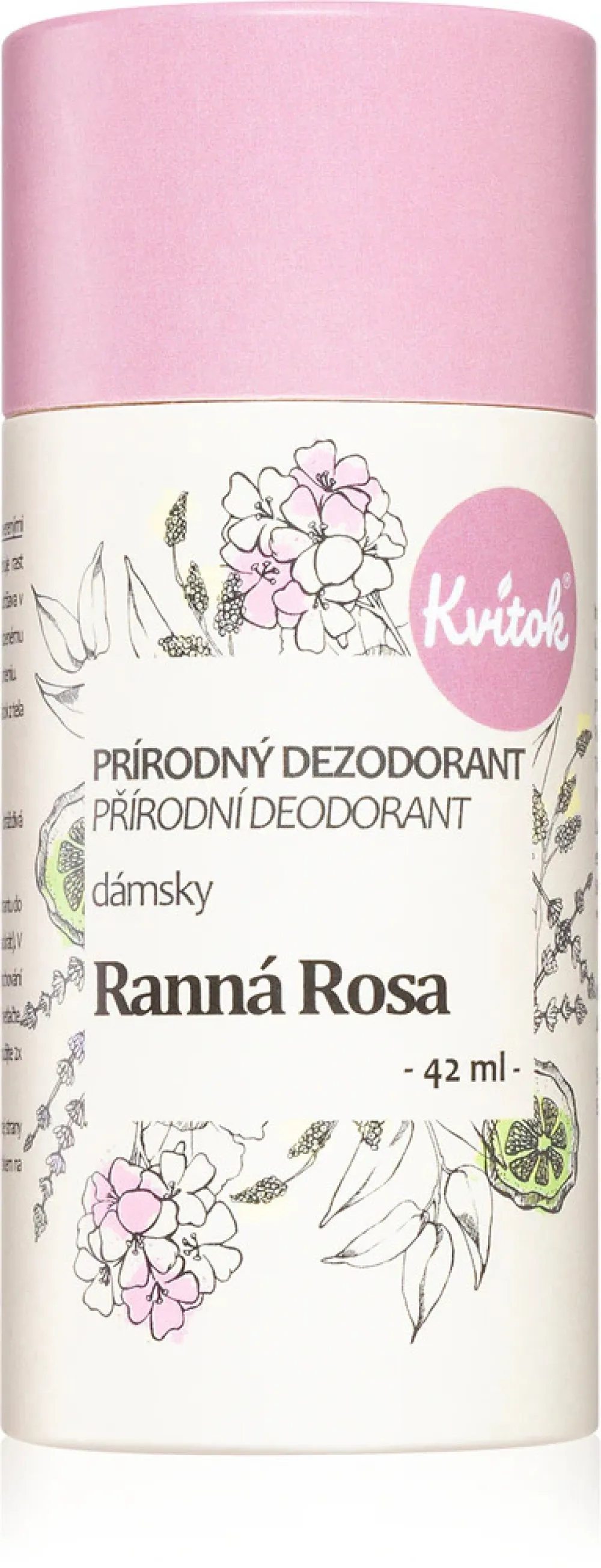 Kvitok Women's Cream Deodorant Morning Dew (30 ml) - efterlader ikke en klæbrig følelse