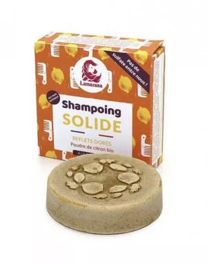Lamazuna Solid shampoo til blondt og lyst hår - citron (70 g)