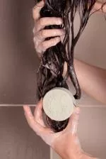 Lamazuna Stiv shampoo til normalt hår - hvidt og grønt ler (70 g)