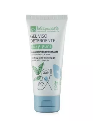 laSaponaria Deep Pure BIO Facial Cleansing Gel (100 ml) - velegnet til kombineret og fedtet hud