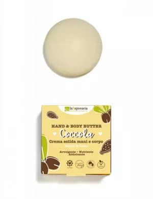 laSaponaria Coccola Solid Hand and Body Butter (80 ml) - forkælende og plejende