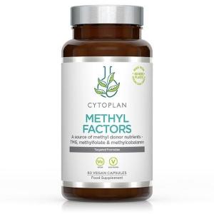 METHYL FACTORS - B1 Betain B2 B6 B6 Folinsyre (L-Methylfolat) Vitamin B12 og Zink, 60 kapsler