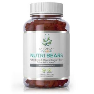 Nutri Bears - vingummibamser, multivitamin til børn, jordbær 90 stk.