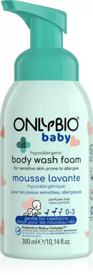 OnlyBio Hypoallergen vaskeskum til babyer (300 ml) - egnet fra fødslen