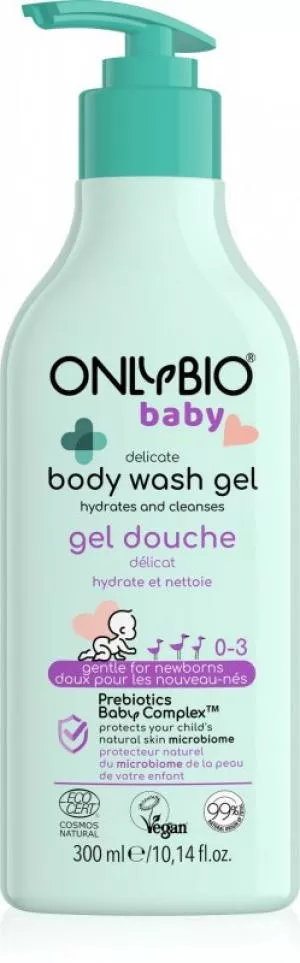 OnlyBio Skånsom babyvask (300 ml) - egnet fra fødslen