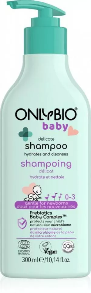 OnlyBio Skånsom shampoo til babyer (300 ml) - egnet fra fødslen