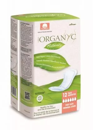 Organyc Barselsbind (12 stk.) - 100% økologisk bomuld, 6 dråber