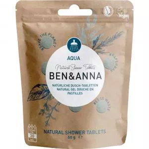 Ben & Anna Shower gel i Aqua tabletter (24 stk.) - 1 tablet = 3-5 vaske