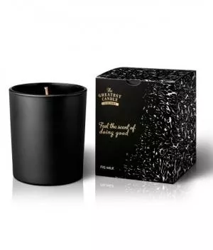 The Greatest Candle in the World Duftlys i sort glas (170 g) - figen