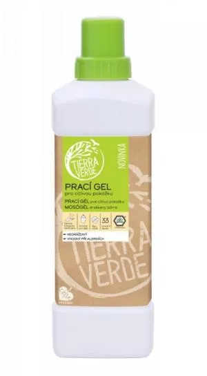 Tierra Verde Vaske gel til følsom hud (1 l) - ideel til eksem- og allergikere og børn