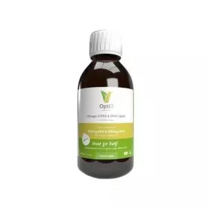 Vegetology Vegetology Opti-3, Omega-3 EPA og DHA med vitamin D3, flydende 150 ml, usmagret