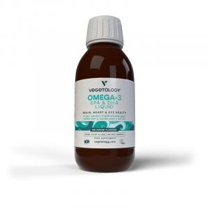 Vegetology Opti-3, Omega-3 EPA og DHA med vitamin D3, flydende 150 ml, usmagret