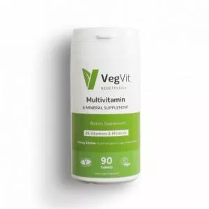 Vegetology VegVit - Multivitamin og mineral 90 tabletter