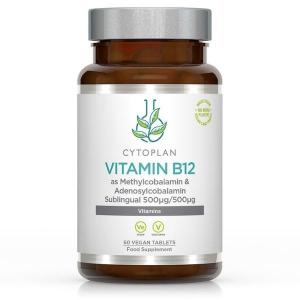 Vitamin B12, 1000 µg Bioactive under tungen, 60 tabletter