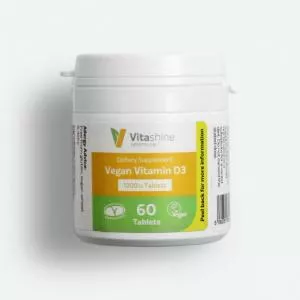 Vegetology Vitashine vitamin D3 i tabletter 1000 iu 60 tabletter