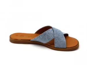 Perky Washed Denim Sandal