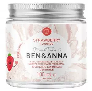 Ben & Anna Fluortandpasta til børn med jordbærsmag 100 ml
