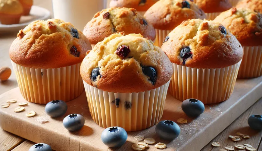 De bedste muffins til børnehaven med frugt og kvark