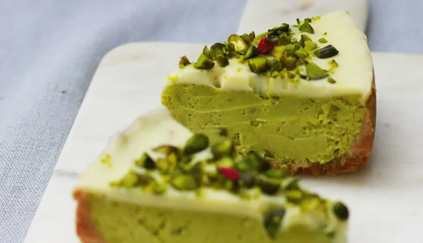 Pistacie-cheesecake vil overraske enhver gæst