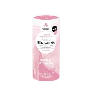 Ben & Anna Sensitive Solid Deodorant (40 g) - Cherry Blossom - uden bagepulver